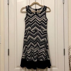Knee length A-line Patterned Dress